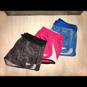 NWT !!! NIKE WOMENS RUNNING SHORTS BUNDLE !!